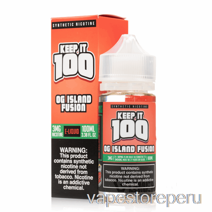 Vape Recargable Fusion - Keep It 100 E-líquido - 100ml 6mg
